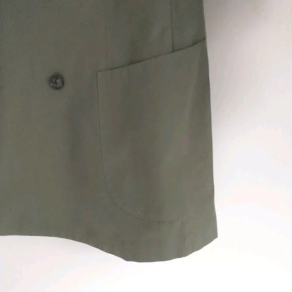 Suitsupply Havana Double Breasted Blazer Mens 44 Slim Green Egyptian Cotton